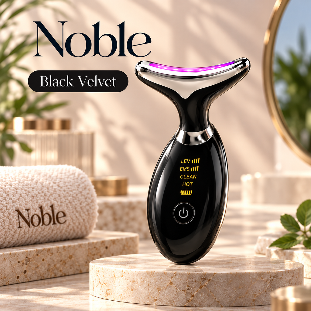 Noble Thermal Neck Massager in Black Velvet